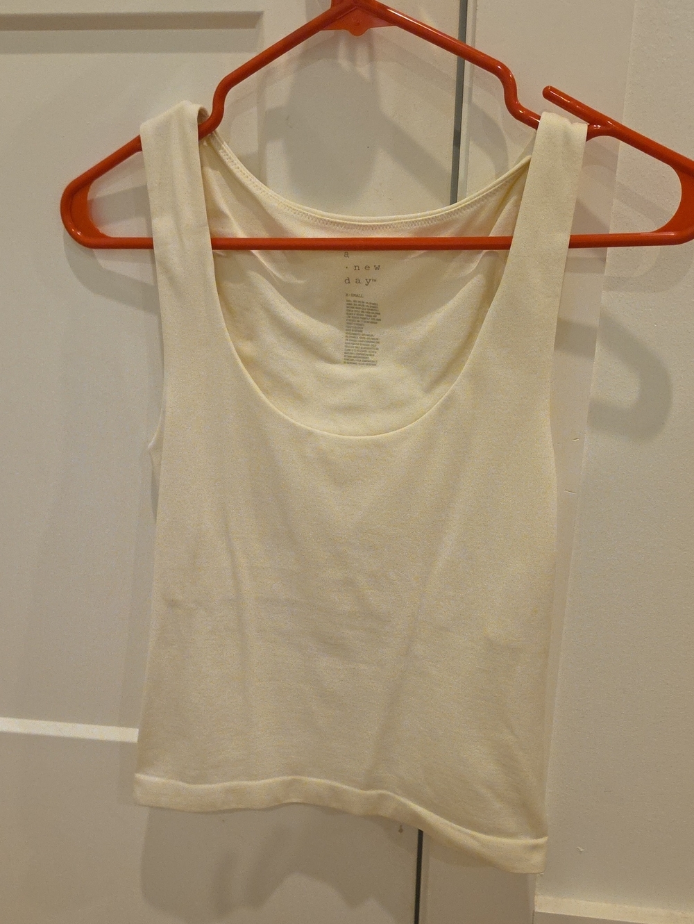a new day Cream Scoop Neck Tank Top